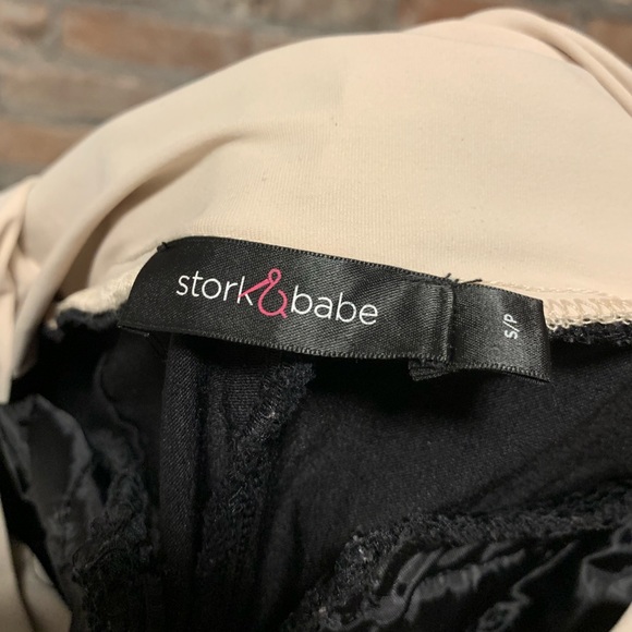 Stork & Babe maternity black ankle pants - Picture 4 of 4